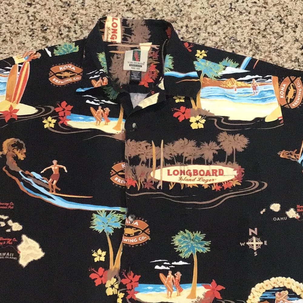 Tori Richard Kona brewing Company extra large button down shirt